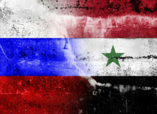 Zastave Rusije i Sirije