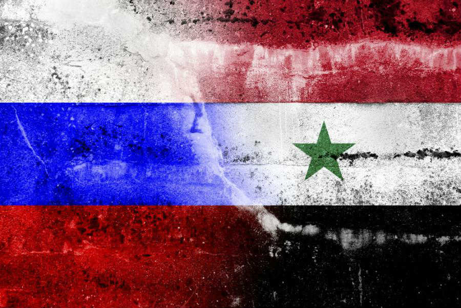 Zastave Rusije i Sirije