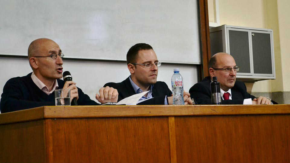 Dr Miša Đurković, docent dr Miloš Stanković i profesor dr Zoran Krstić