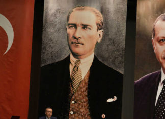 Kemal Ataturk i Redžep Tajip Erdogan