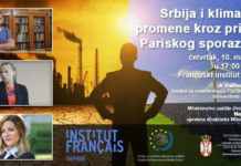 Panel diskusija ,,Srbija i klimatske promene kroz prizmu Pariskog sporazuma”