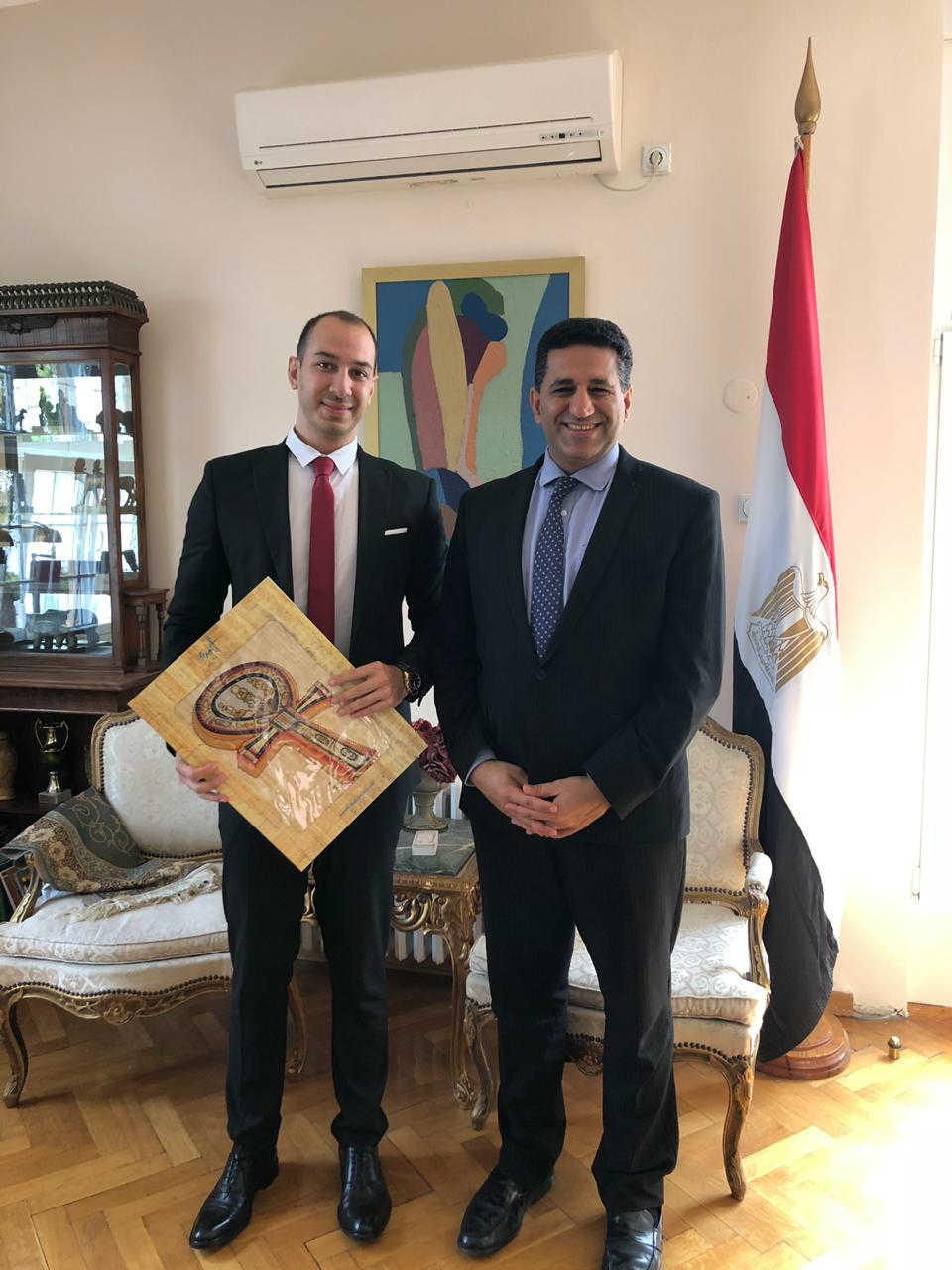 Aleksandar Klarić i ambasador Egipta u Srbiji Nj.E. Amr Fati Mohamed Alguveili
