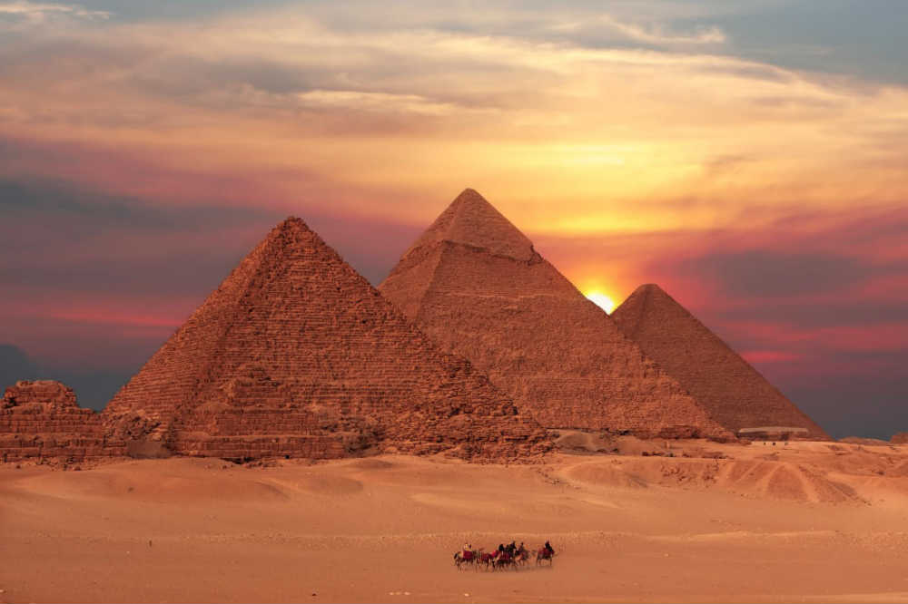 Panorama egipatskih piramida