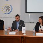 Profesor Darko Nadić, Đorđe Terek i profesorka Maria Kiriakidu na predavanju studentima FPN
