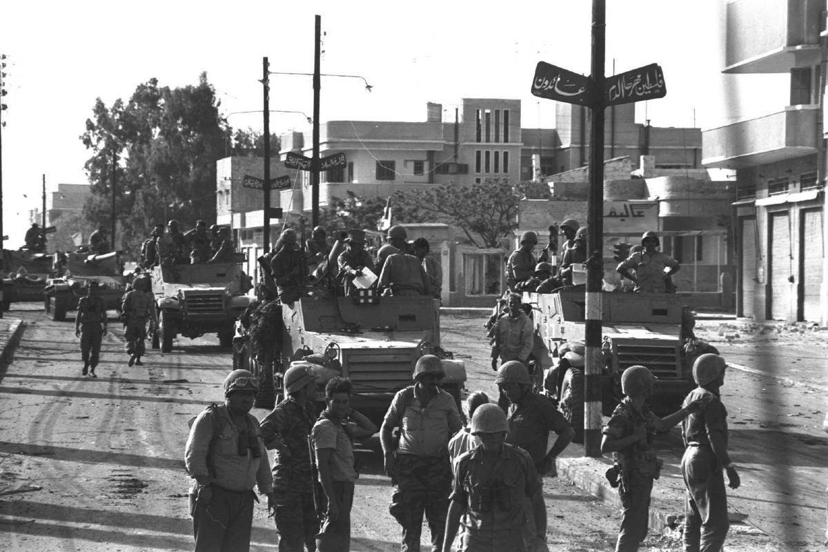 Izraelska oklopna jedinica prilikom ulaska u Gazu tokom Šestodnevnog rata, 06. jun 1967. (Foto: The State of Israel Government Press Office)